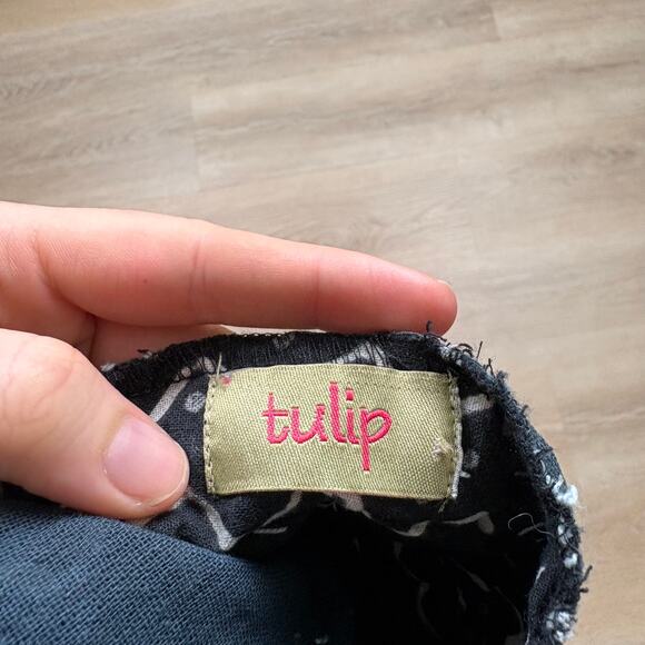 Tulip Art-To-Wear Pattern Button Sweater Women’s L Color Black/Gray - Picture 4 of 10